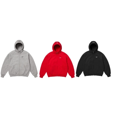 Nike x Supreme Zip Up Hooded Sweatshirt   01