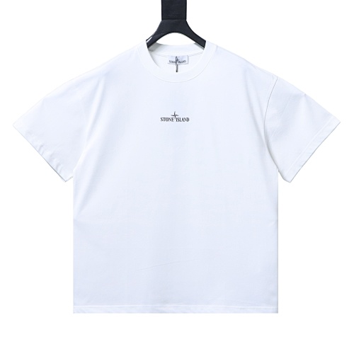 Stone Island 19SS Map Print Tee White