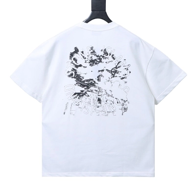 Stone Island 19SS Map Print Tee White 01