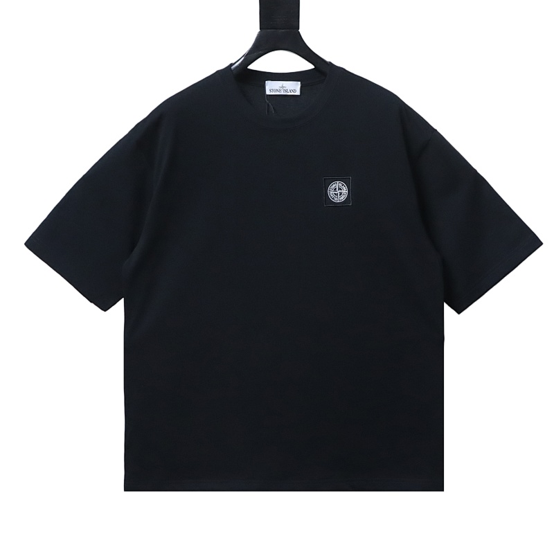 Stone Island Compass Patch Logo T-Shirt Black