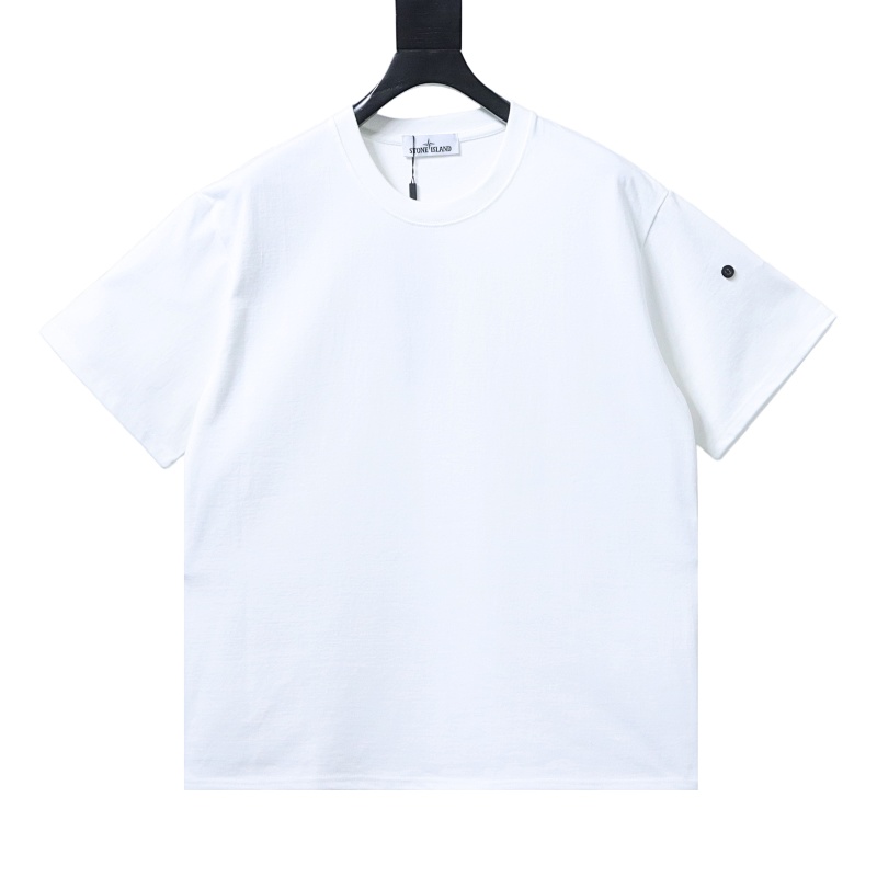Stone Island Compass Patch Logo T-Shirt White