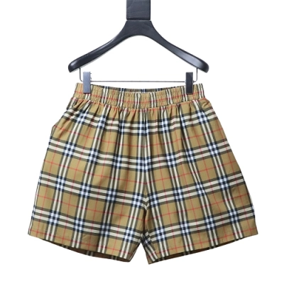 Burberry Check Cotton Shorts (Archive beige) 01
