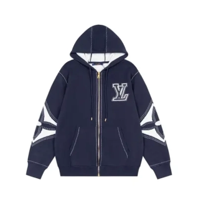 Louis Vuitton Hoodie Jacket+Purple Brand Jeans -145# 02