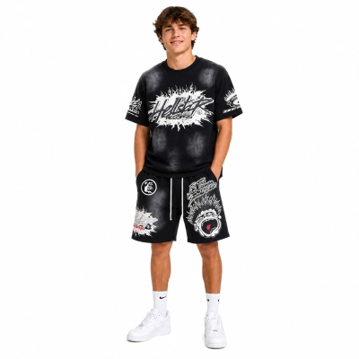 Hellstar T-Shirt-696#+Hellstar Shorts-778 01