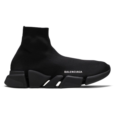 Balenciaga Speed 2.0 Recycled Knit Black 02