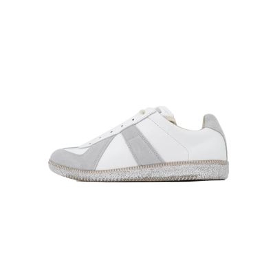 Maison Margiela Replica Leather Suede White Grey 01