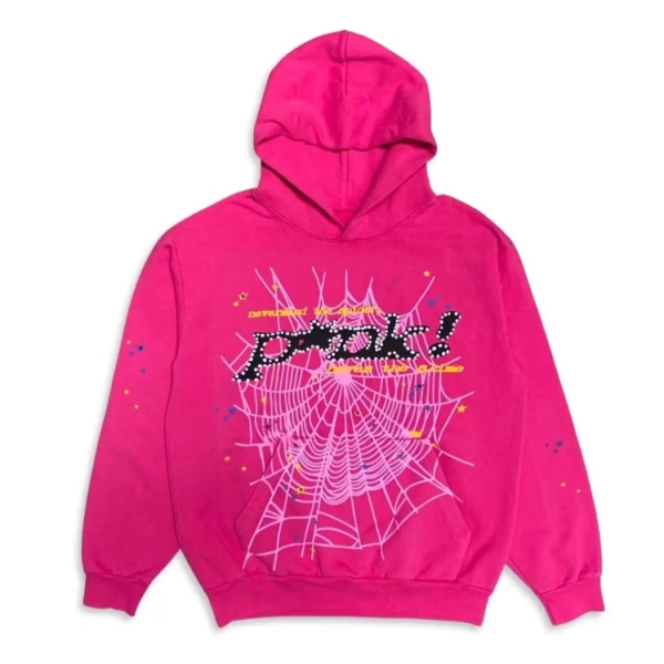 Sp5der P*NK Hoodie Pink+Sp5der P*NK Sweatpants Pink