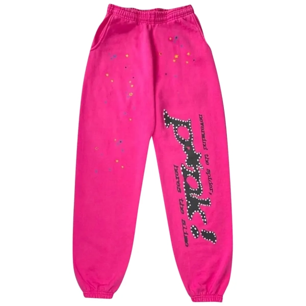 Sp5der P*NK Hoodie Pink+Sp5der P*NK Sweatpants Pink