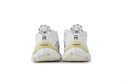 PK God Batch Balenciaga Runner All White 677402 W3RA1 9000