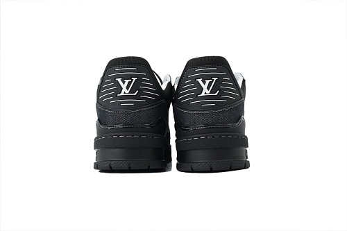 PK God Batch Louis Vuitton Sneakers Black Denim Fabric (NFC)