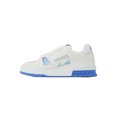 PK God Batch Louis Vuitton Sneakers White Blue (NFC) 01