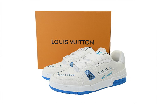 PK God Batch Louis Vuitton Sneakers White Blue (NFC)