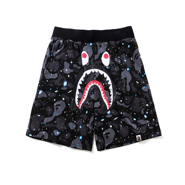 Chrome Hearts Glow-in-the-Dark Horseshoe Tee Black/White-2238#+BAPE Shorts-508#