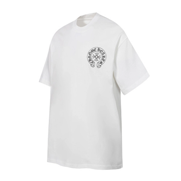 Chrome Hearts Glow-in-the-Dark Horseshoe Tee Black/White-2238#+BAPE Shorts-508#