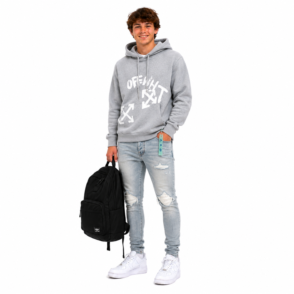 Off-White Hoodie-872#+Amiri Jeans PK0723