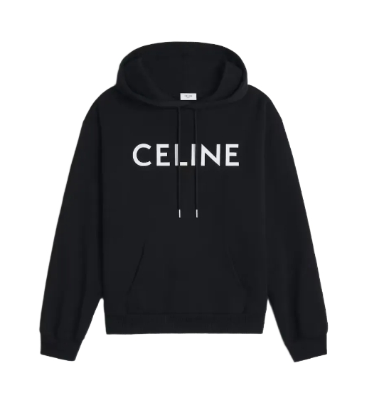  CELINE LOOSE HOODIE IN COTTON FLEECE