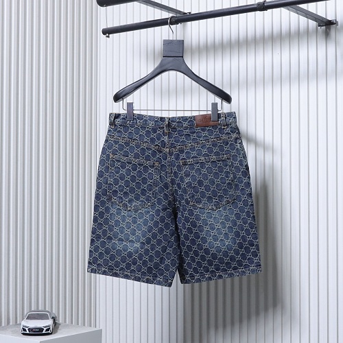 Gucci All-over monogram denim shorts