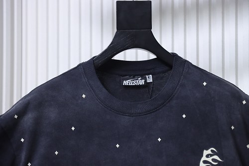 Hellstar Sequined Letter Short-Sleeve T-Shirt