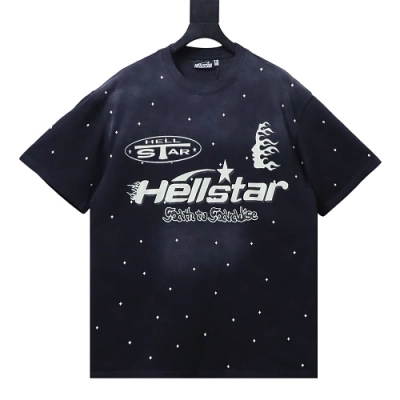 Hellstar Sequined Letter Short-Sleeve T-Shirt 01