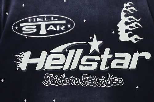 Hellstar Sequined Letter Short-Sleeve T-Shirt