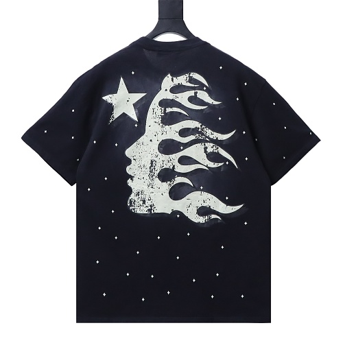 Hellstar Sequined Letter Short-Sleeve T-Shirt