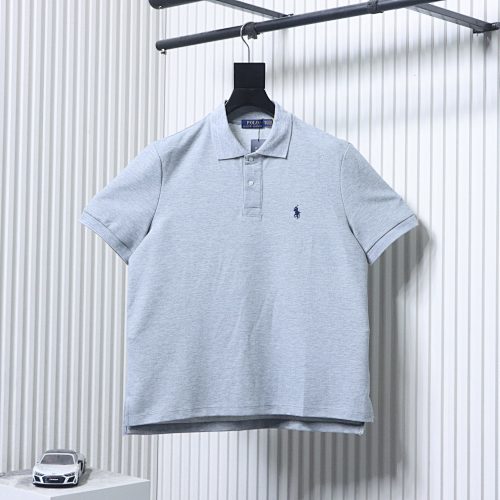 Ralph Lauren Pony Logo Embroidered Short-Sleeve Gray