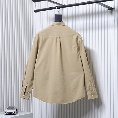 Ralph Lauren Small logo war horse embroidered linen long-sleeved shirt