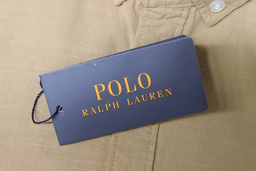 Ralph Lauren Small logo war horse embroidered linen long-sleeved shirt