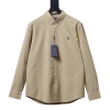 Ralph Lauren Small logo war horse embroidered linen long-sleeved shirt