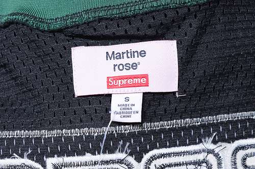 Supreme x Martine rose American short-sleeved soccer jersey