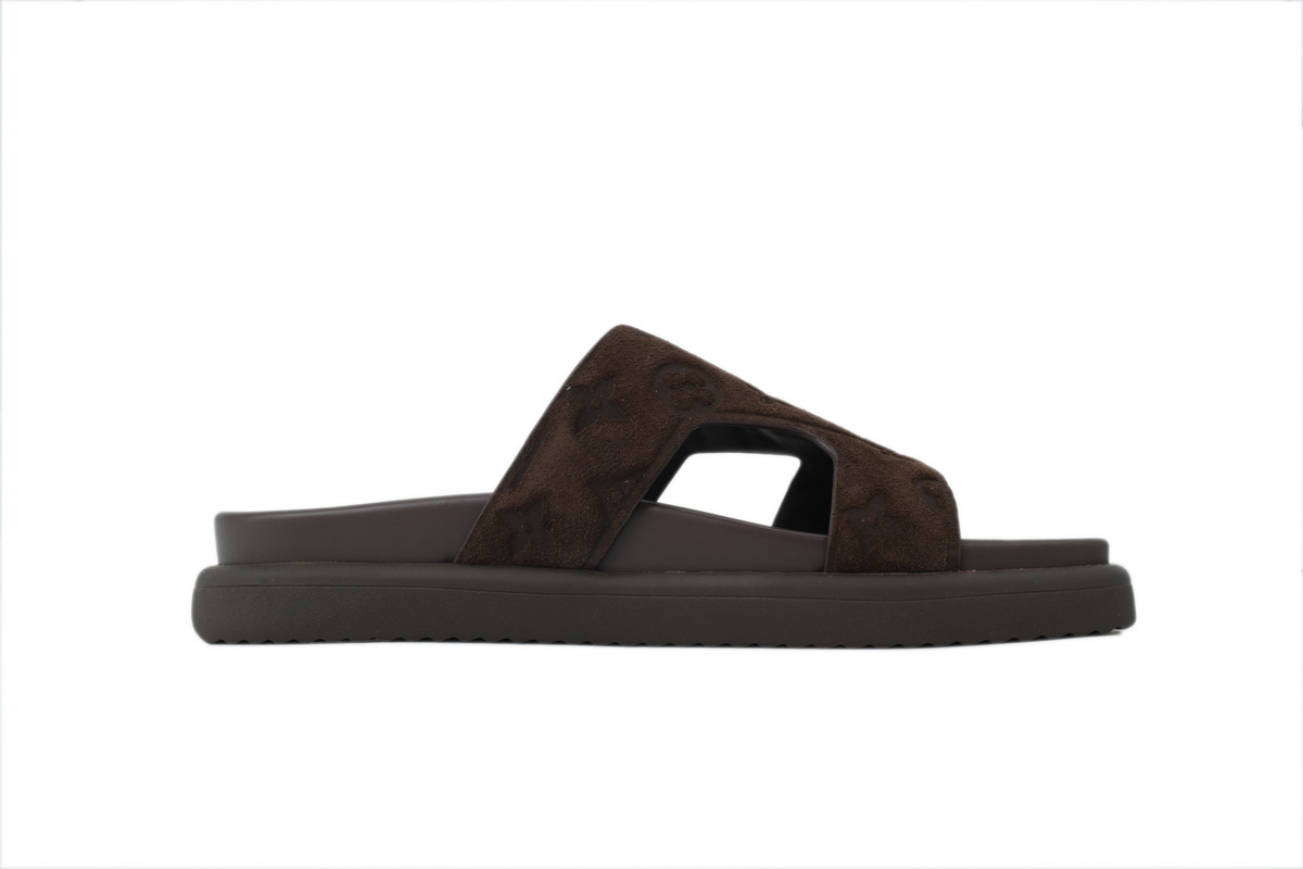 PK God Batch LOUIS VUITTON Oasis Mule Shoes Dark Brown