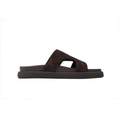 PK God Batch LOUIS VUITTON Oasis Mule Shoes Dark Brown 02