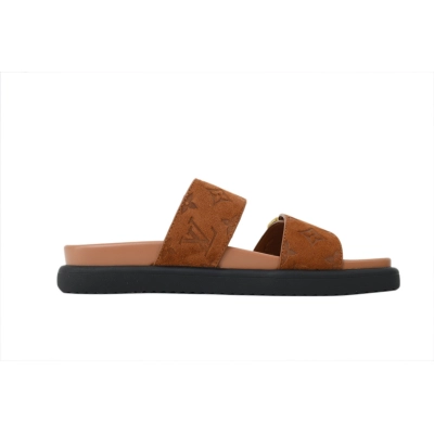 PK God Batch  LOUIS VUITTON Venice Mule Shoes Brown 02