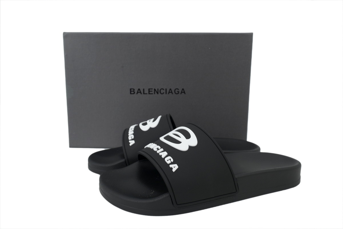 PK God Batch Balenciaga Pool Slide Balck