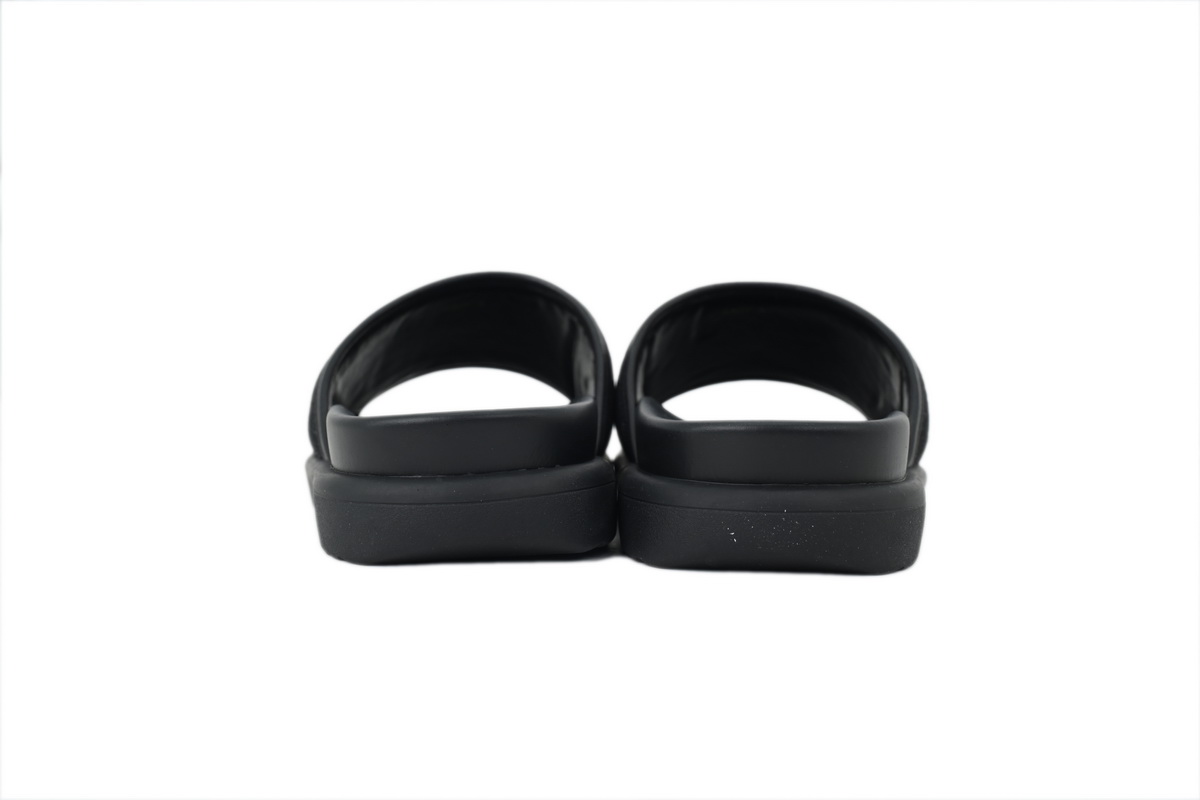 PK God Batch  LOUIS VUITTON Slippers Black Denim Fabric