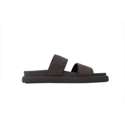 PK God Batch  LOUIS VUITTON Venice Mule Shoes Coffee 02