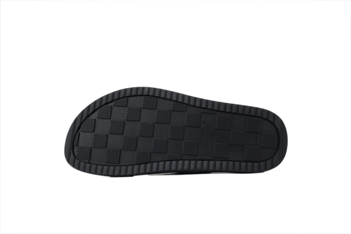 PK God Batch LOUIS VUITTON Oasis Mule Shoes Black Crocodile Leather