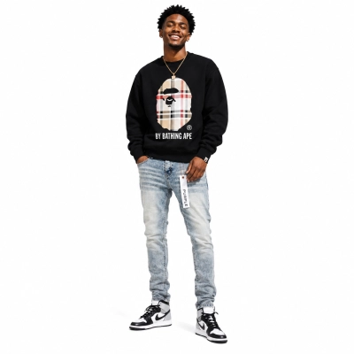 BAPE Hoodie-5125#+Purple Brand Fashion Men Jeans YZ072421 01