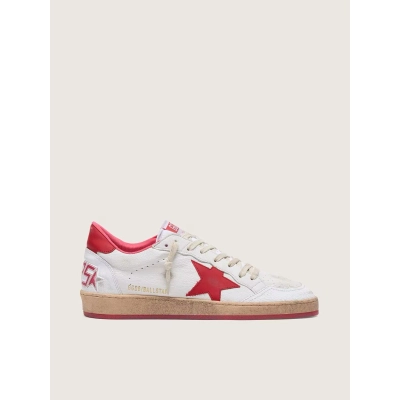 Golden Goose Men's Ball Star in white leather 02