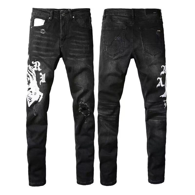 Gucci Striped polo top+Amiri Jeans PK 5906