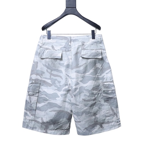 Balenciaga Camo Ripstop Cargo Shorts（Light Grey）