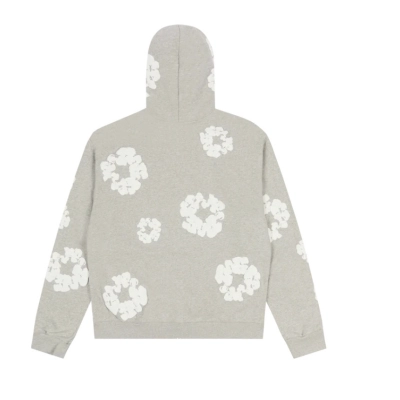 Denim Tears Cotton Wreath Zip Hoodie Gray 02