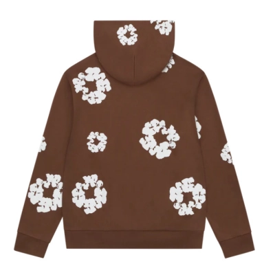 Denim Tears Cotton Wreath Zip Hoodie Brown 02