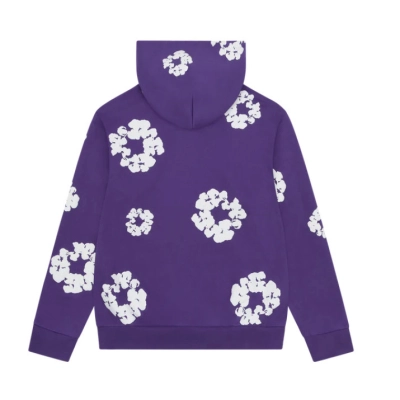 Denim Tears Cotton Wreath Zip Hoodie Purple 02