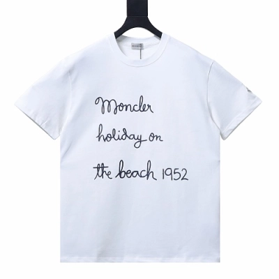 Moncler Embroidered Cotton T-Shirt 01