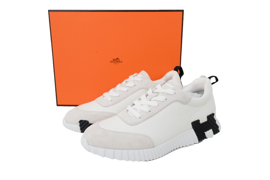  HERMES Bouncing White Grey -Black Label