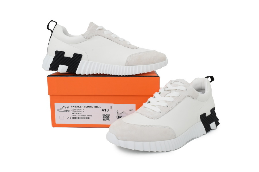  HERMES Bouncing White Grey -Black Label