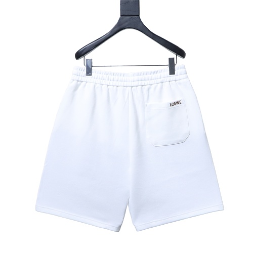 Loewe Cotton Jersey Drawstring Shorts White