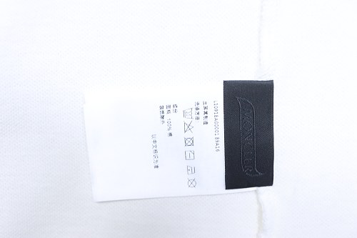 Moncler Logo Cotton Piquet Polo Shirt White