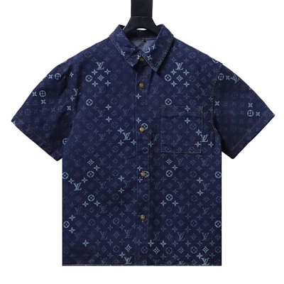 Louis Vuitton Monogram Denim Short-Sleeved Shirt 01